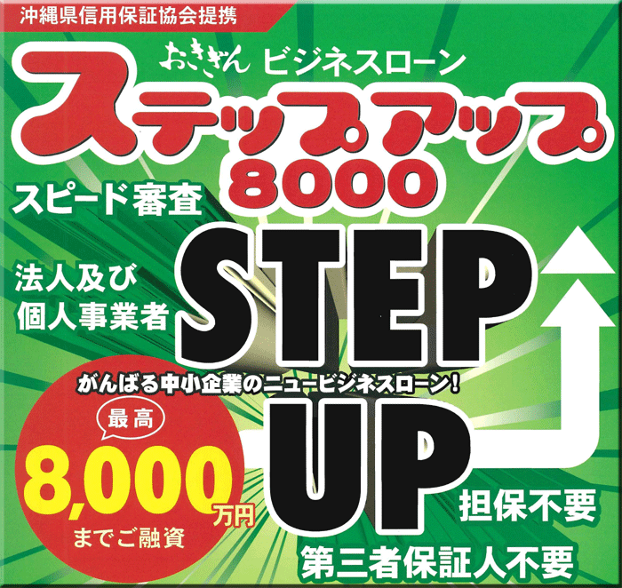 おきぎんビジネスローン　ステップアップ8000