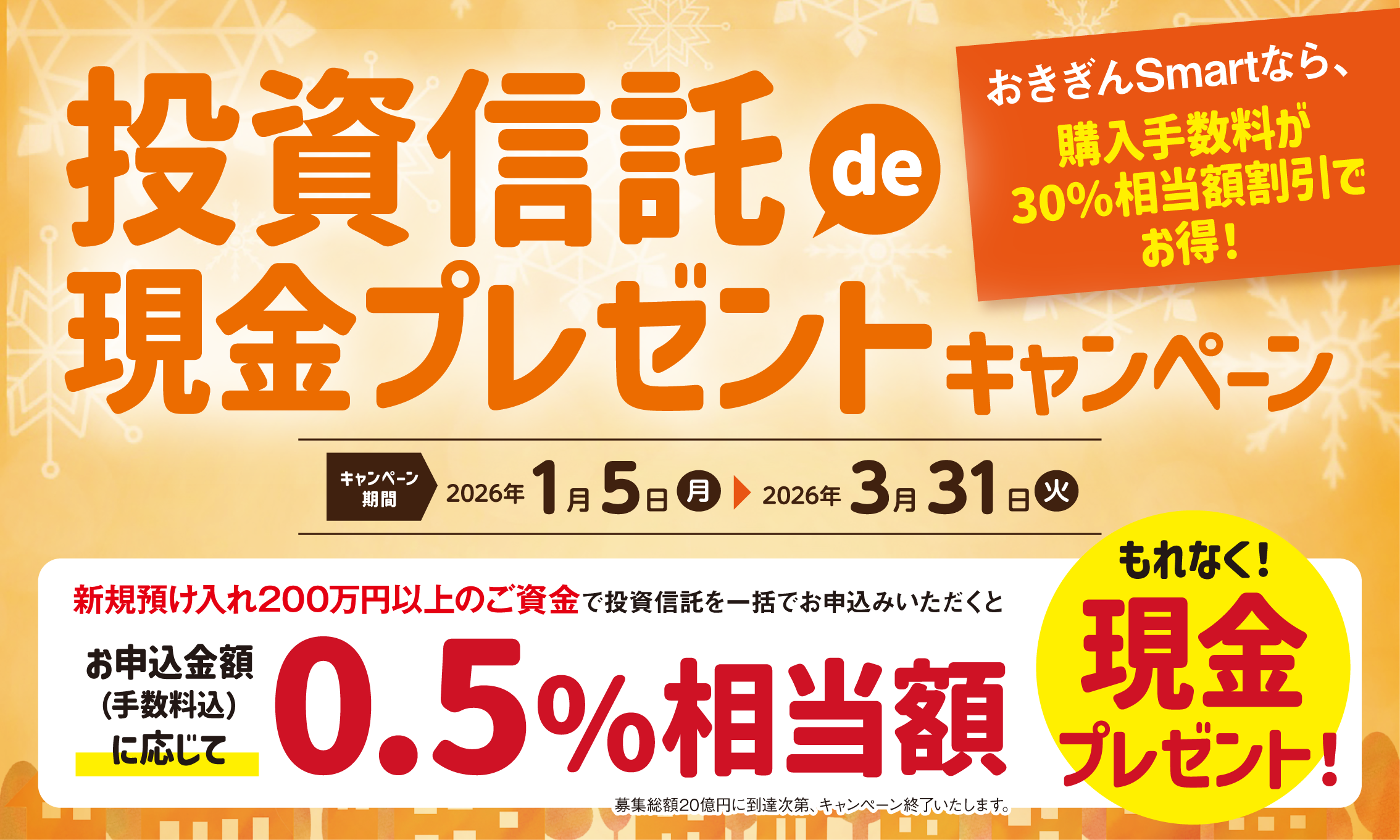投資信託de現金プレゼントキャンペーン